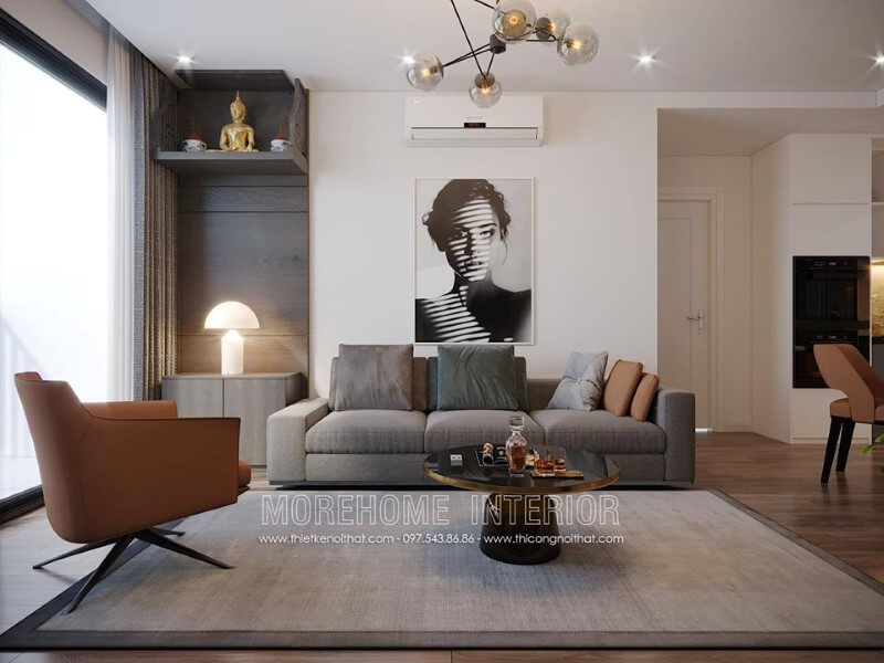 Trang trí phòng khách với tranh canvas đẹp trong căn hộ chung cư Thiết kế phòng khách chung cư