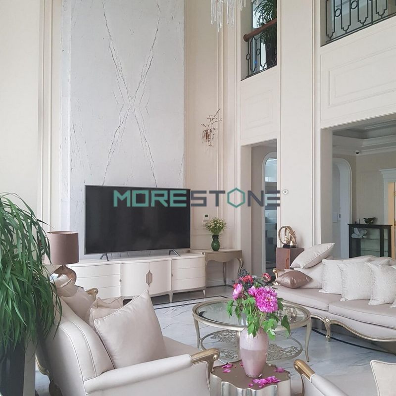 Thi công hoàn thiện vách tivi biệt thự Vinhomes Imperia Hải Phòng