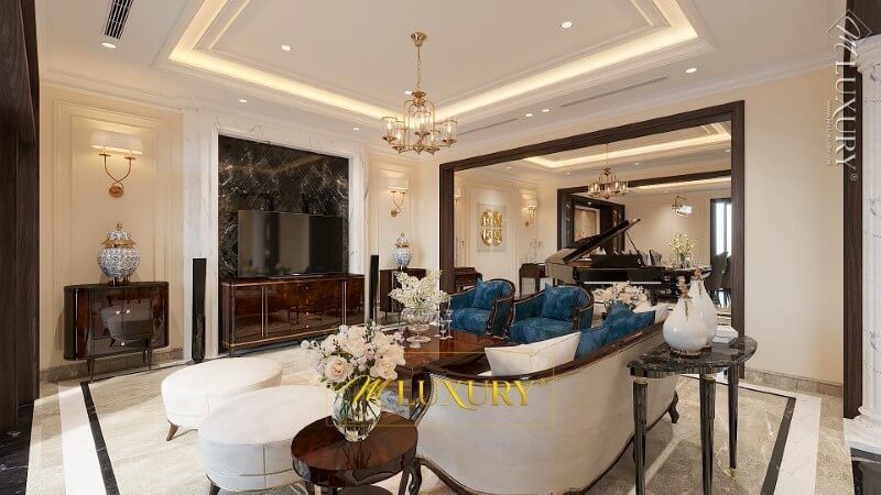 Ấn tượng của mẫu đá ốp tường trong không gian khách sạn biệt thự Việt Hưng Long ở thành phố Biên Hà là rất đẹp.