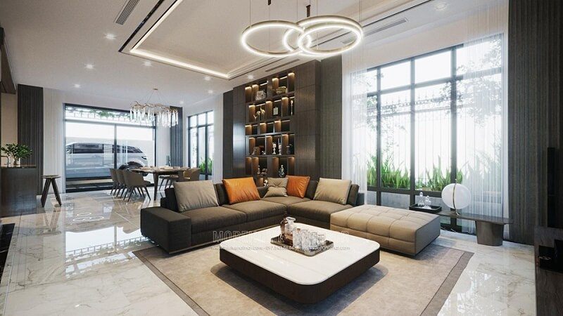 Mẫu bàn trà hiện đại gỗ công nghiệp được nhiều gia chủ yêu thích và sử dụng