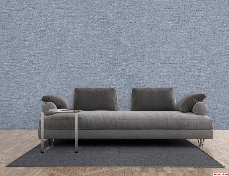 Sản phẩm giấy dán tường màu xanh dương đậm hiện đại 56061-5 đẹp cho không gian phòng khách nhà chung cư, nhà phố, biệt thự...