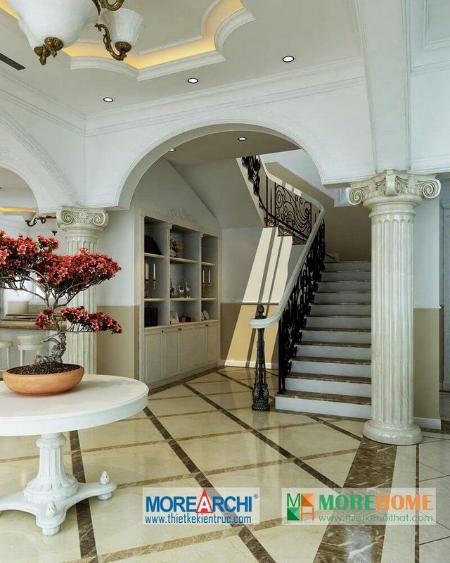 Biệt thự Riverside được thiết kế với phong cách nội thất tân cổ điển sang trọng.